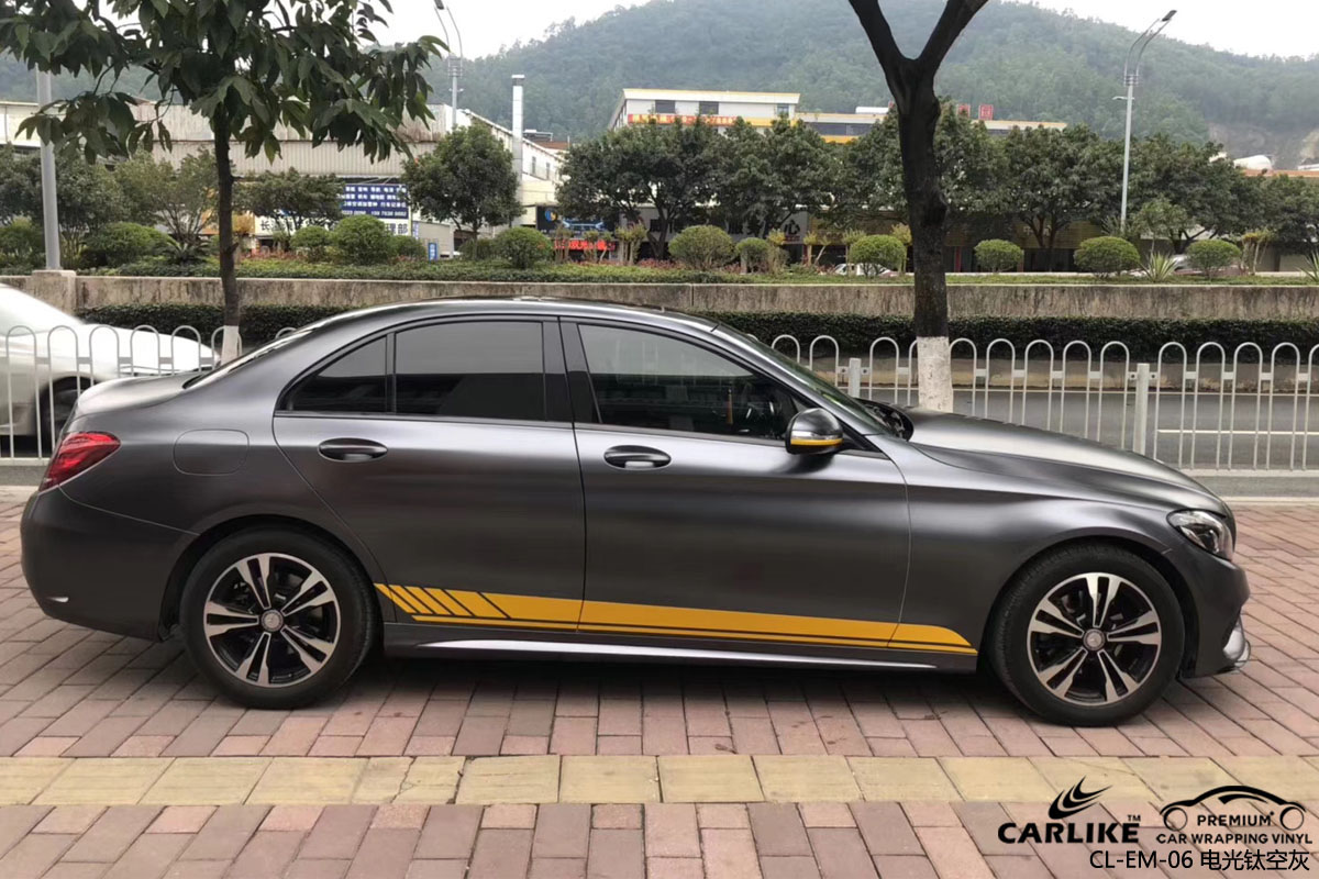 CARLIKE卡莱克™CL-EM-06奔驰金属电光钛空灰汽车改色膜