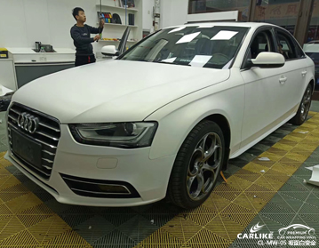 CARLIKE卡莱克™CL-MW-05奥迪珠光幻彩哑白变金全车身改色膜