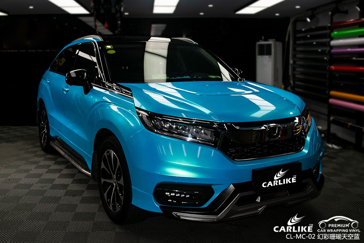 CARLIKE卡莱克™CL-MC-02本田幻彩珊瑚天空蓝汽车改色贴膜