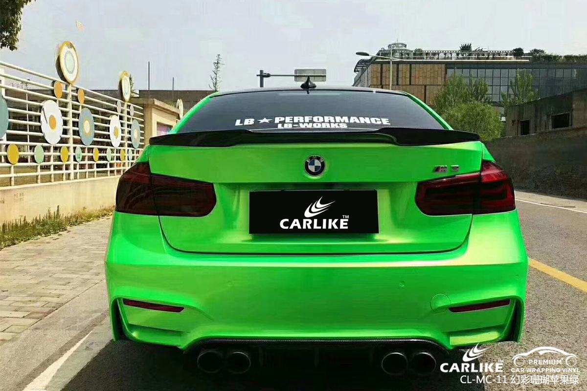 CARLIKE卡莱克™CL-MC-11宝马幻彩珊瑚苹果绿车身改色膜