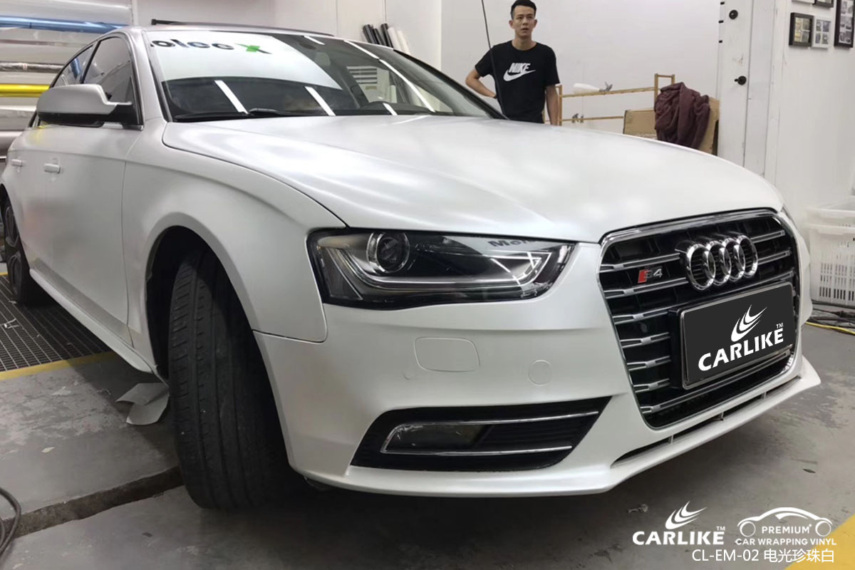 CARLIKE卡莱克™CL-EM-02奔驰金属电光珍珠白车身改色膜"