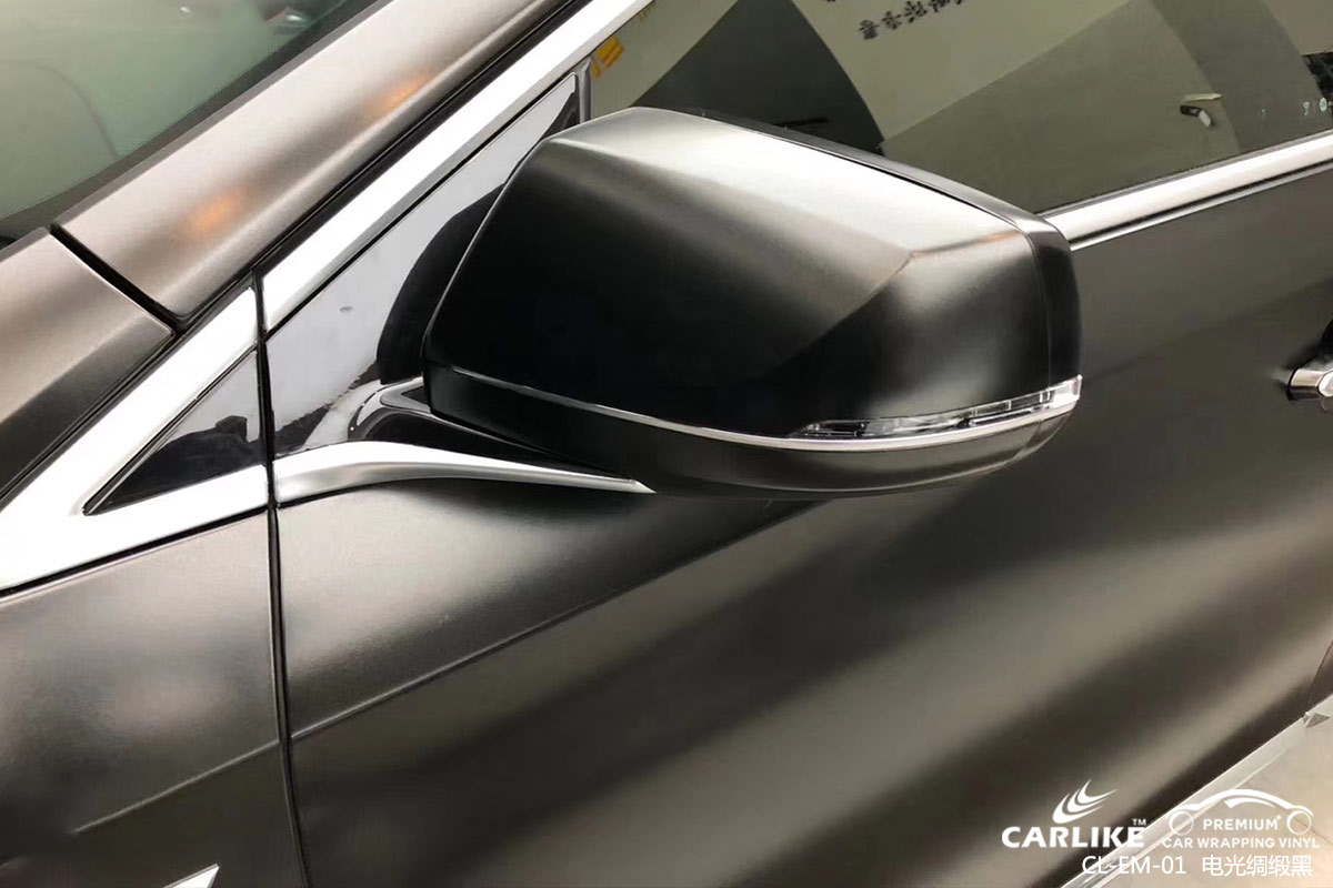 CARLIKE卡莱克™CL-EM-01凯迪拉克电光绸缎黑汽车改色