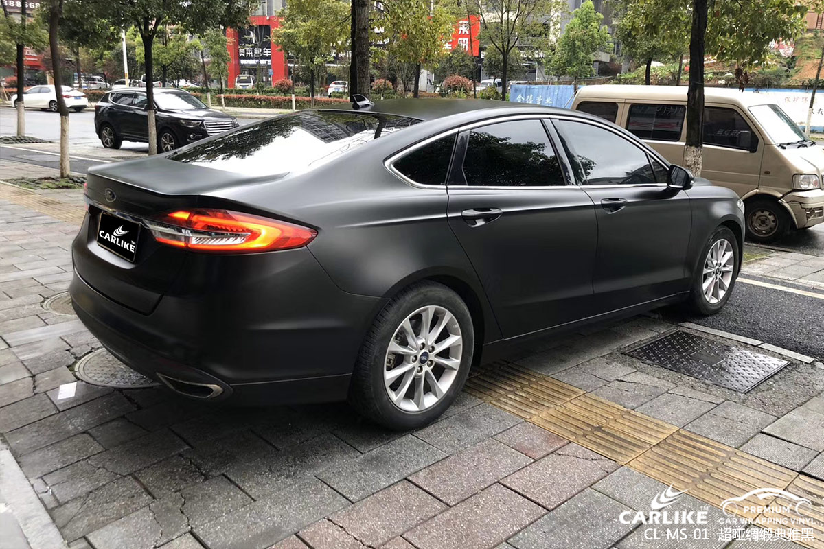 CARLIKE卡莱克™CL-MS-01福特超哑绸缎典雅黑车身改色