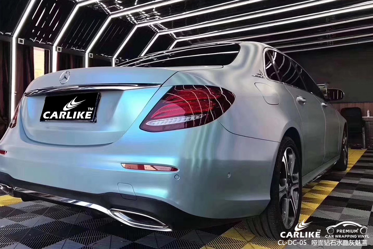 CARLIKE卡莱克™CL-DC-05奔驰哑光钻石灰魅蓝车身改色膜