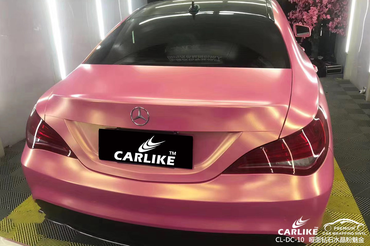 CARLIKE卡莱克™CL-DC-10奔驰哑光钻石金砂粉车身改色膜