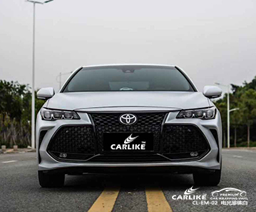 CARLIKE卡莱克™CL-EM-02丰田金属电光珍珠白车身改色膜吉安施工效果图