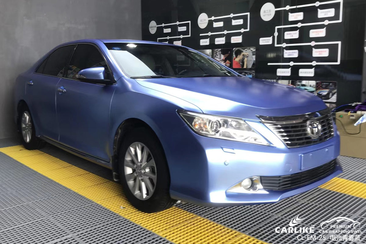 CARLIKE卡莱克™CL-EM-25丰田金属电光青雾蓝车身改色膜