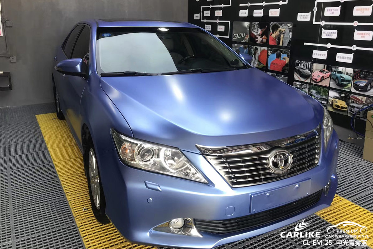 CARLIKE卡莱克™CL-EM-25丰田金属电光青雾蓝车身改色膜