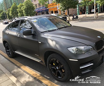 CARLIKE卡莱克™CL-EM-06宝马金属电光钛空灰汽车改色膜蚌埠贴膜案例图