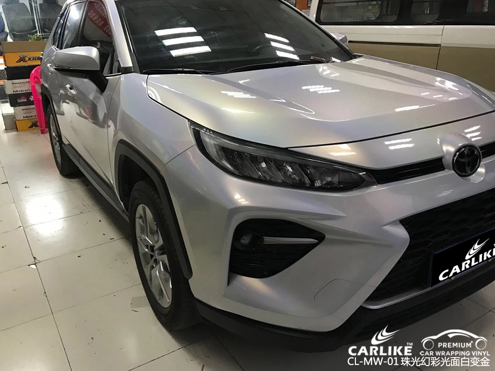 CARLIKE卡莱克™CL-MW-01TOYATA珠光幻彩光面白变金汽车改色