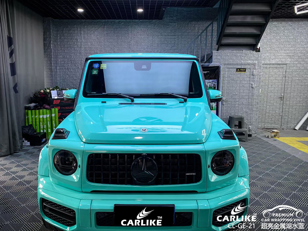 CARLIKE卡莱克™CL-GE-21JEEP超亮金属湖水蓝汽车改色