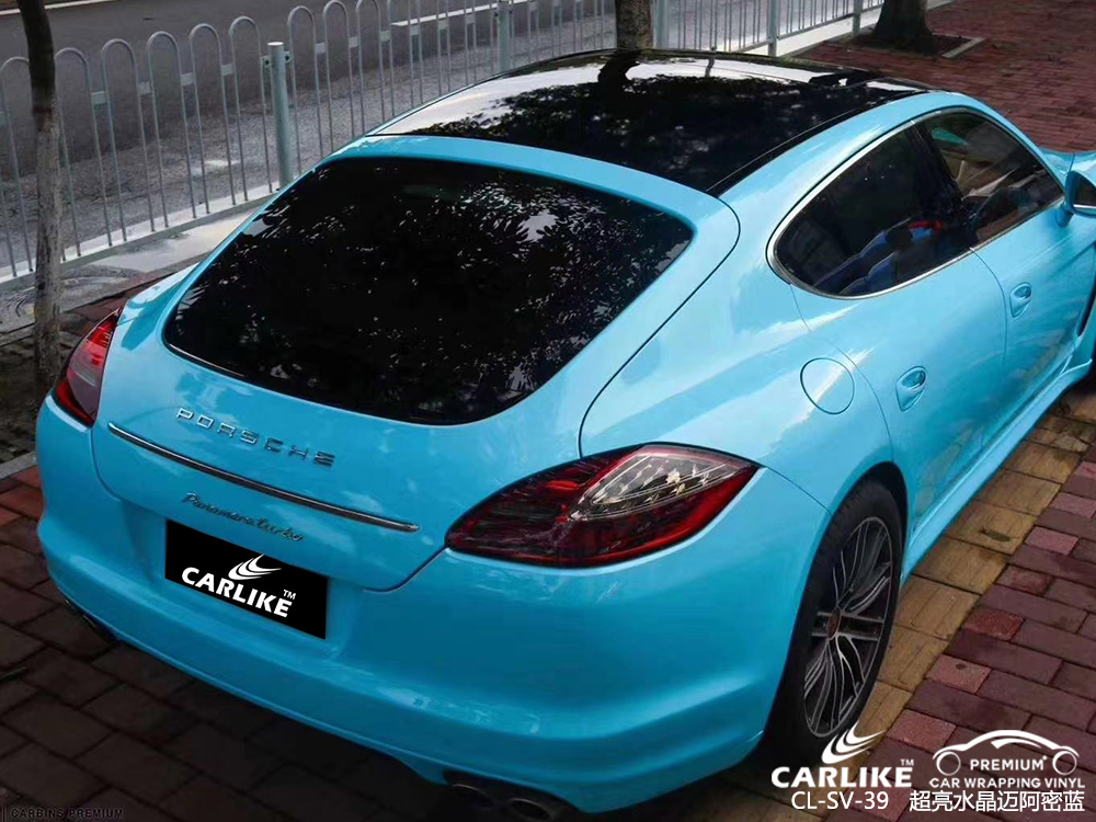 CARLIKE卡莱克™CL-SV-39保时捷超亮水晶迈阿密蓝汽车贴膜