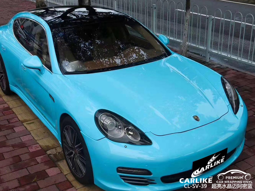 CARLIKE卡莱克™CL-SV-39保时捷超亮水晶迈阿密蓝汽车贴膜