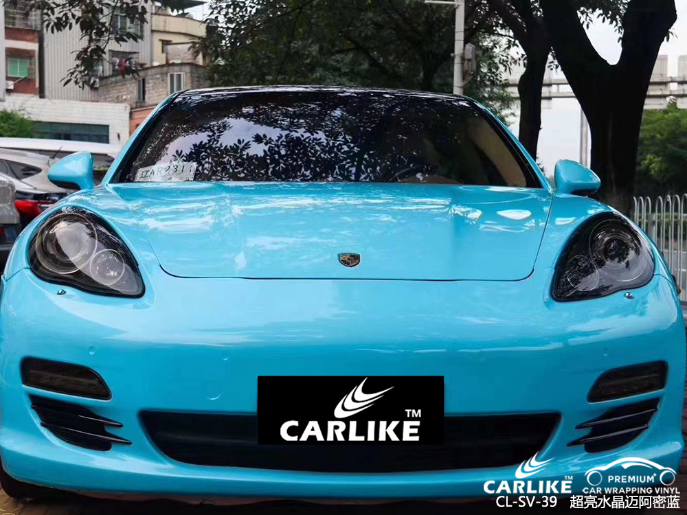 CARLIKE卡莱克™CL-SV-39保时捷超亮水晶迈阿密蓝汽车贴膜